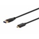 Monoprice Select USB 3.0 USB-C to USB-A Cable 6ft Black Monoprice Select USB 3.0 USB-C to USB-A Cable 6ft Black