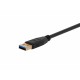 Monoprice Select USB 3.0 USB-C to USB-A Cable 6ft Black Monoprice Select USB 3.0 USB-C to USB-A Cable 6ft Black