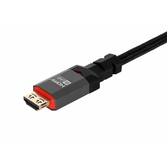 Monoprice 8K Certified Ultra High Speed HDMI Cable - Braided - 8K@60Hz, 4k@120Hz, 48Gbps, HDR, VRR, CL3 In-Wall Rated, 6ft, Black Monoprice 8K Certified Ultra High Speed HDMI Cable - Braided - 8K@60Hz, 4k@120Hz, 48Gbps, HDR, VRR, CL3 In-Wall Rated, 6ft, Black