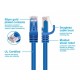 Monoprice Cat5e 5ft Blue Patch Cable, UTP, 24AWG, 350MHz, Pure Bare Copper, Snagless RJ45, Flexboot Series Ethernet Cable Monoprice Cat5e 5ft Blue Patch Cable, UTP, 24AWG, 350MHz, Pure Bare Copper, Snagless RJ45, Flexboot Series Ethernet Cable