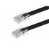 Monoprice Cat5e 10ft Black Patch Cable, UTP, 24AWG, 350MHz, Pure Bare Copper, RJ45, Zeroboot Series Ethernet Cable