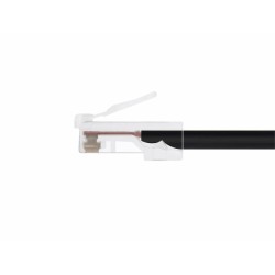 Monoprice Cat5e 10ft Black Patch Cable, UTP, 24AWG, 350MHz, Pure Bare Copper, RJ45, Zeroboot Series Ethernet Cable