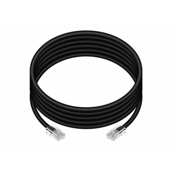 Monoprice Cat5e 10ft Black Patch Cable, UTP, 24AWG, 350MHz, Pure Bare Copper, RJ45, Zeroboot Series Ethernet Cable Monoprice Cat5e 10ft Black Patch Cable, UTP, 24AWG, 350MHz, Pure Bare Copper, RJ45, Zeroboot Series Ethernet Cable