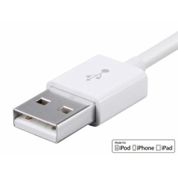 Monoprice Essential Apple MFi Certified Lightning to USB-A Charging Cable - 6ft White