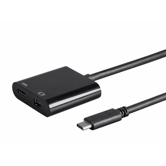 Monoprice Select Series USB-C to Mini DisplayPort & USB-C (F) Dual Port Adapter Monoprice Select Series USB-C to Mini DisplayPort & USB-C (F) Dual Port Adapter