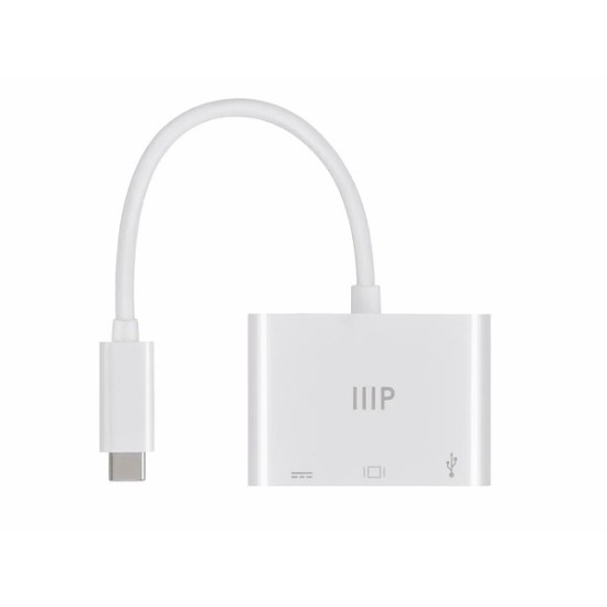 Monoprice 3-in-1 USB-C to 4K HDMI Multiport Adapter Monoprice 3-in-1 USB-C to 4K HDMI Multiport Adapter