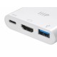 Monoprice 3-in-1 USB-C to 4K HDMI Multiport Adapter Monoprice 3-in-1 USB-C to 4K HDMI Multiport Adapter