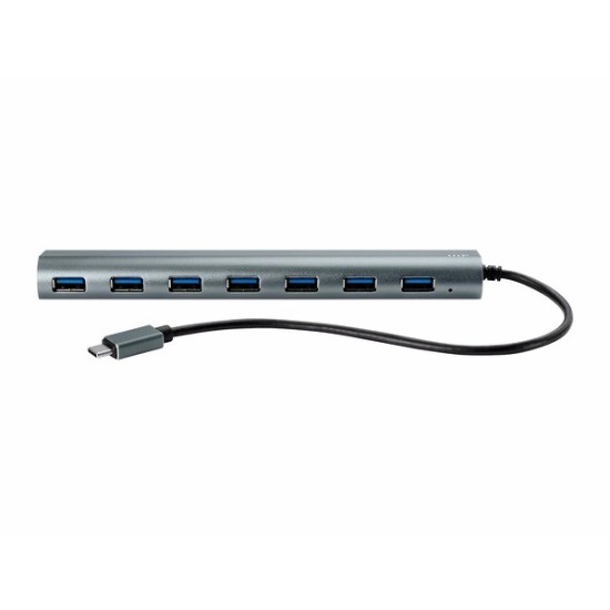 Monoprice SuperSpeed 7-Port USB-C Hub, Gray Monoprice SuperSpeed 7-Port USB-C Hub, Gray
