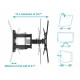 Monoprice Full Motion Single-Stud TV Wall Mount Bracket For 23" To 60" TVs up to 77lbs, Max VESA 400x400, Works with Concrete, Brick, and Wooden Studs Monoprice Full Motion Single-Stud TV Wall Mount Bracket For 23" To 60" TVs up to 77lbs, Max VESA 400x400, Works with Concrete, Brick, and Wooden Studs