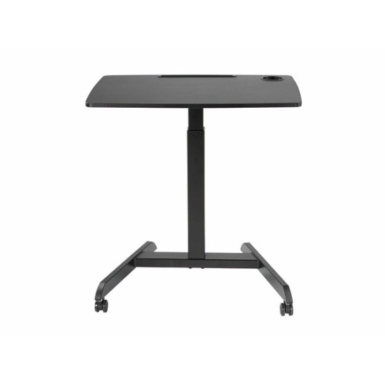 Monoprice Gas-Lift Height Adjustable Sit-Stand Mobile Rolling Workstation Laptop and Computer Desk V2 Monoprice Gas-Lift Height Adjustable Sit-Stand Mobile Rolling Workstation Laptop and Computer Desk V2