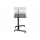 Monoprice Gas-Lift Height Adjustable Sit-Stand Mobile Rolling Workstation Laptop and Computer Desk V2 Monoprice Gas-Lift Height Adjustable Sit-Stand Mobile Rolling Workstation Laptop and Computer Desk V2