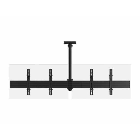 Monoprice Commercial Series 2x1 Panel Menu Board Adjustable Tilt Ceiling TV Mount for Displays Between 32in and 65in, Max Weight 66 lbs. ea., VESA Patterns up to 600x400 Monoprice Commercial Series 2x1 Panel Menu Board Adjustable Tilt Ceiling TV Mount for Displays Between 32in and 65in, Max Weight 66 lbs. ea., VESA Patterns up to 600x400