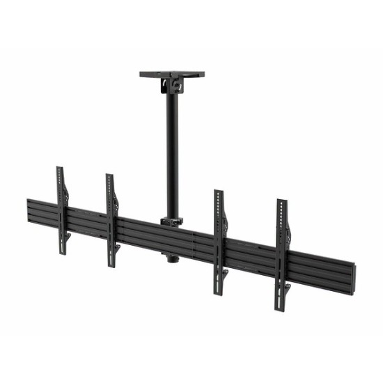 Monoprice Commercial Series 2x1 Panel Menu Board Adjustable Tilt Ceiling TV Mount for Displays Between 32in and 65in, Max Weight 66 lbs. ea., VESA Patterns up to 600x400 Monoprice Commercial Series 2x1 Panel Menu Board Adjustable Tilt Ceiling TV Mount for Displays Between 32in and 65in, Max Weight 66 lbs. ea., VESA Patterns up to 600x400