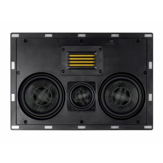 Monoprice Amber In-Wall Speaker Center Channel Dual 5.25-inch 3-way Carbon Fiber with Ribbon Tweeter (single) Monoprice Amber In-Wall Speaker Center Channel Dual 5.25-inch 3-way Carbon Fiber with Ribbon Tweeter (single)