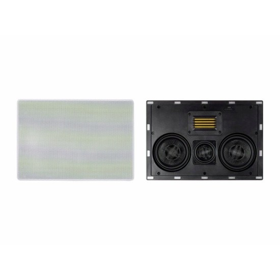 Monoprice Amber In-Wall Speaker Center Channel Dual 5.25-inch 3-way Carbon Fiber with Ribbon Tweeter (single) Monoprice Amber In-Wall Speaker Center Channel Dual 5.25-inch 3-way Carbon Fiber with Ribbon Tweeter (single)