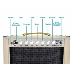 Stage Right by Monoprice 15-Watt 1x12 Guitar Combo Tube Amp with Celestion Speaker and Spring Reverb